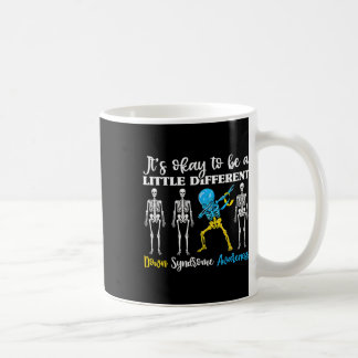 Down Syndrome Awareness Day Dabbing Kid Skeleton  Coffee Mug