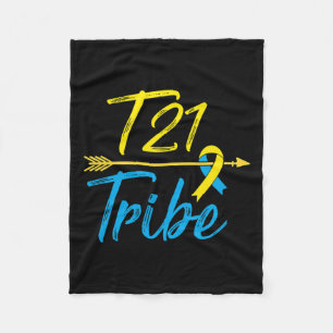 Down Syndrome Awareness Day March 21 Tribe Arrow T Fleece Blanket