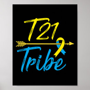 Down Syndrome Awareness Day March 21 Tribe Arrow T Poster