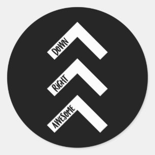 Down Syndrome Awareness Day Month Down Right Aweso Classic Round Sticker