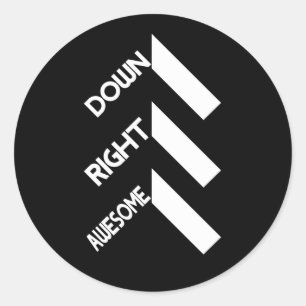 Down Syndrome Awareness Day Month Down Right Classic Round Sticker
