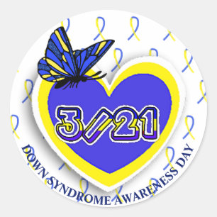 Down Syndrome Awareness Day Sticker March 21