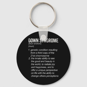 Down Syndrome Awareness Definition Key Ring