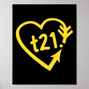 Down Syndrome Awareness Down Right Perfect T21  Poster