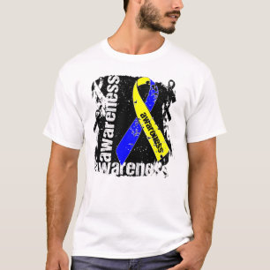 Down Syndrome Awareness Grunge Ribbon T-Shirt