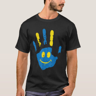 Down Syndrome Awareness Hand Smile Trisomy 21 Men  T-Shirt