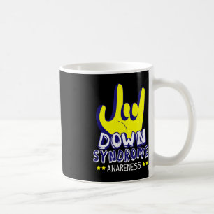 Down Syndrome Awareness I Love You ASL Hand Sign  Coffee Mug