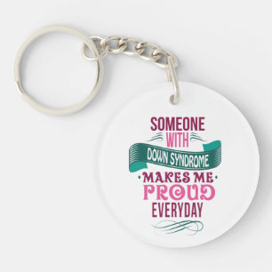 Down syndrome awareness key ring