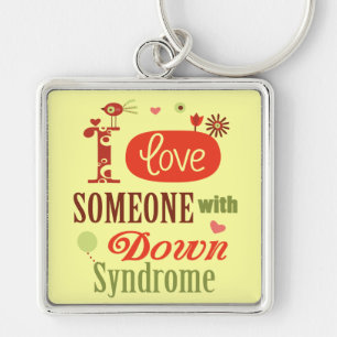 Down syndrome awareness key ring