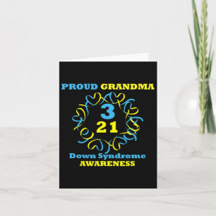 Down Syndrome Awareness Proud Grandma Card