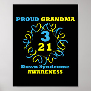 Down Syndrome Awareness Proud Grandma Poster