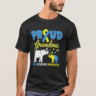Down Syndrome Awareness Proud Of Grandma Elephant T-Shirt