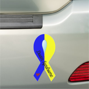 Down Syndrome Awareness  Ribbon Car Magnet