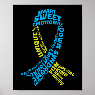 Down Syndrome Awareness Ribbon Special Education Poster