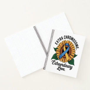 Down Syndrome Awareness Sunflower Notebook