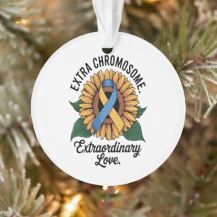 Down Syndrome Awareness Sunflower Ornament