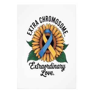 Down Syndrome Awareness Sunflower Photo Print