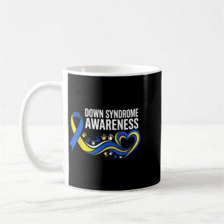Down Syndrome Awareness Suower Ribbon Inclusion Coffee Mug