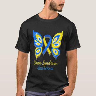 Down Syndrome Awareness T21 Butterfly T-Shirt