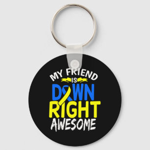 Down Syndrome Awareness T21 Day Women Kids 3 Key Ring
