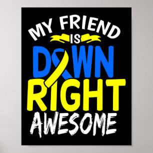 Down Syndrome Awareness T21 Day Women Kids 3  Poster