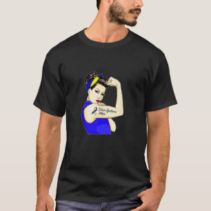 Down Syndrome Awareness Trisomy 21 Blue And Yellow T-Shirt