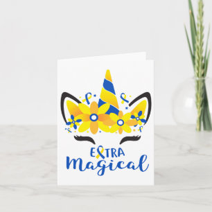 Down Syndrome Awareness Unicorn Girl Mum Extra Mag Card