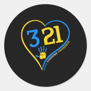 Down Syndrome Awareness - World Down Syndrome Day Classic Round Sticker
