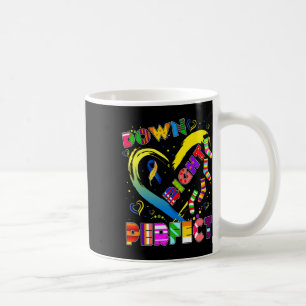 Down Syndrome Blue Ribbon Rock Your Sock T21 Aware Coffee Mug