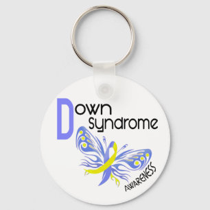 Down Syndrome BUTTERFLY 3.1 Key Ring
