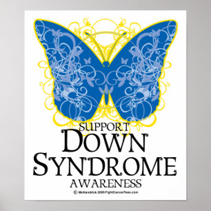 Down Syndrome Butterfly Poster
