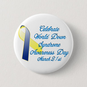 Down Syndrome Day 6 Cm Round Badge