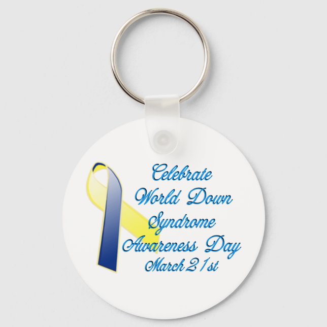 Down Syndrome Day Key Ring (Front)