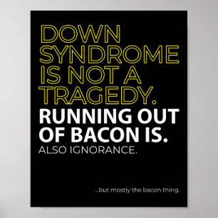 Down Syndrome Day Love Doesn't Count Chromosomes Poster