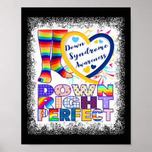 Down Syndrome Day Rock Your Socks T21 Awareness 1  Poster