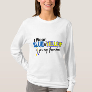 Down Syndrome I Wear Blue & Yellow For My Grandson T-Shirt