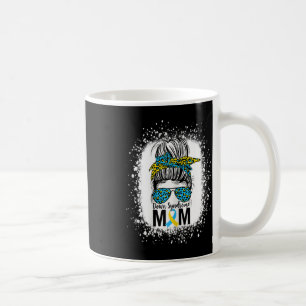 Down Syndrome Mum Life Messy Bun Down Syndrome Awa Coffee Mug