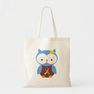 Down Syndrome Owl Ribbon Tote Bag