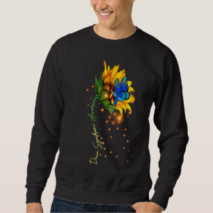 Down Syndrome Sunflower Yellow Blue Ribbon Sweatshirt