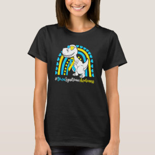 Down Syndrome T Rex Dinosaur Boys Kids Trisomy T2 T-Shirt