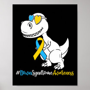 Down Syndrome T-rex Dinosaur  Poster
