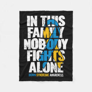 Down Syndrome Women T21 Family Down Syndrome Aware Fleece Blanket