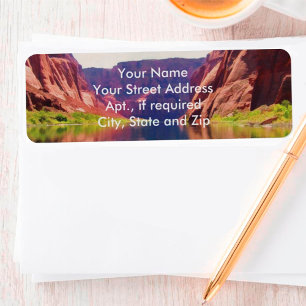 DOWN THE COLORADO RIVER as Return Address  Label Return Address Label