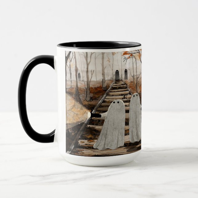Down The Haunted Tracks Mug (Left)