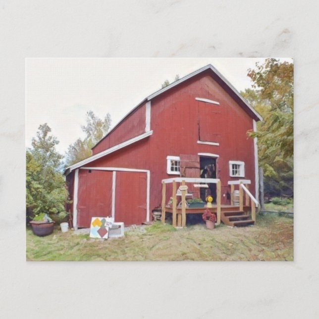 Down The Lane Farm Postcard (Front)