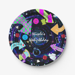 Down the Rabbit Hole Alice in Wonderland Party Paper Plate