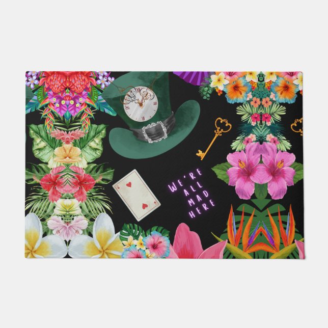 Down the Rabbit Hole Doormat (Front)