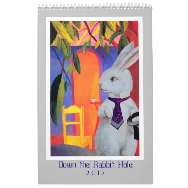 Down the Rabbit Hole - White Rabbit 2017 Calendar (Cover)