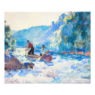 Down the Rapids by Frank Weston Benson Photo Print