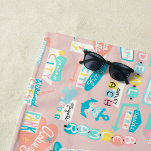Down the Shore NJ Beach Themed Towel
